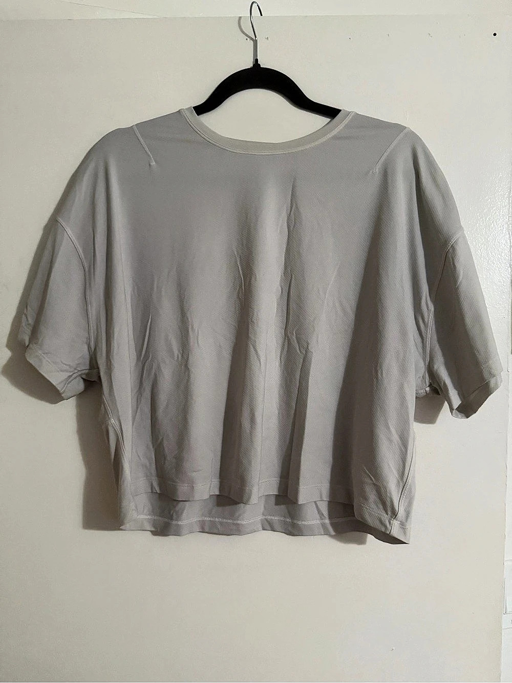 Lululemon Back in Action Short-Sleeve Shirt Gray